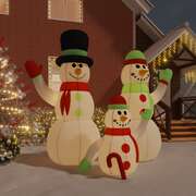 Inflatable Snowman Family with LEDs
