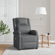 Massage Chair Anthracite-Faux Leather