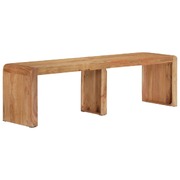 Rustic Charm: Acacia Wood Bench for Solid Seating