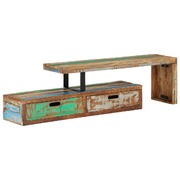 Nature's Elegance: Solid Wood Reclaimed TV Stand