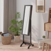 Pure Elegance: A Black Free-Standing Mirror
