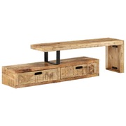 Natural Beauty: Solid Mango Wood TV Stand