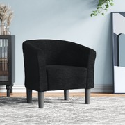 Tub Chair Black Fabric