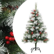 Naturally Festive Artificial Hinged Christmas Tree with Cones and Berries