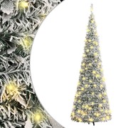Artificial Christmas Tree Pop-up Flocked Snow 200 LEDs