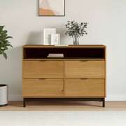 Chest of Drawers Storage Cabinet Drawer Cabinet FLAM Solid Wood Pine