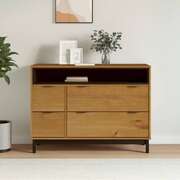Chest of Drawers Storage Cabinet Drawer Cabinet - FLAM Solid Wood Pine