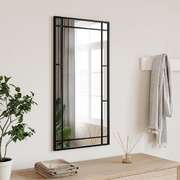 Black Iron Rectangle Wall Mirror