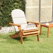 Nature-Inspired Comfort: Solid Wood Acacia Garden Chair with Cushions