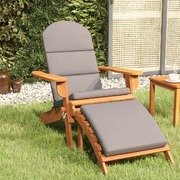Nature's Retreat: Experience Serenity with our Solid Wood Acacia Garden Chair and Footrest