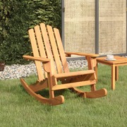Elegant Embrace: Acacia Wood Rocking Chair
