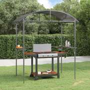 BBQ Gazebo Side Shelves Anthracite Steel 220cm | EXTG