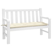 Garden Bench Cushion Cream Oxford Fabric