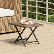 Elegant Folding Table Grey 45x35x32 cm Living Space Upgrade Garden Leisure 