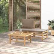 Minimalist 3 Piece Garden Lounge Set Garden Gathering Outdoor Living 