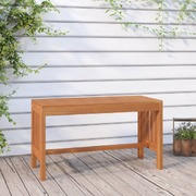 Elegant Oasis: Handcrafted 80 cm Solid Wood Eucalyptus Garden Bench