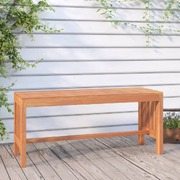 Elegant Oasis: Handcrafted 110 cm Solid Wood Eucalyptus Garden Bench