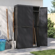 Black PP Outdoor Storage Cabinet