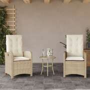Premium Reclining Garden Chairs 2 pcs Patio Setup Modern Living 