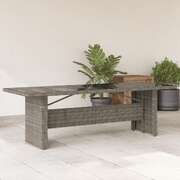 Premium Garden Table with Glass Top Home Use Garden Leisure 