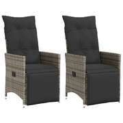 Stylish Reclining Garden Chairs 2 pcs Indoor Outdoor Use Essentials 