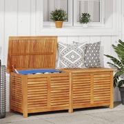 Garden Storage Box with Louver-Solid Wood Acacia