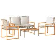 Versatile 4 Piece Garden Lounge Set Daily Living Essential Essentials 