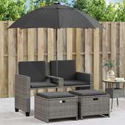 Space Saving Garden Sofa 2 Seater with Home Decor Accent Essentials 