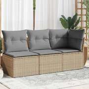 Premium Garden Sofa with Cushions 3 Indoor Outdoor Use Patio Relax 