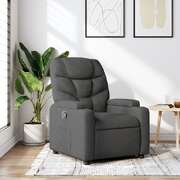 Dark Grey Fabric Recliner Chair 135 Degree | EXTG