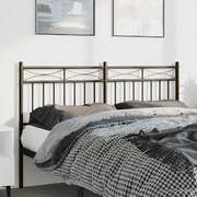 Metal Only Headboard Black 137 cm