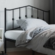 Metal Headboard Black- 107 cm