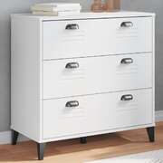 Drawer Cabinet Storage Cabinet Hallway VIKEN White Engineered Wood