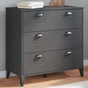 Stylish & Durable  Anthracite Grey Drawer Cabinet Engineered Wood Design