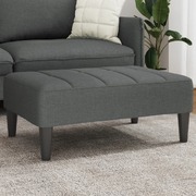 Stylish & Comfortable Dark Grey Fabric Footstool  Modern and Chic