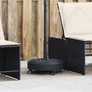 Parasol Base with Wheels Poles 27 kg Round