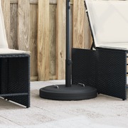 Parasol Base with Handles Poles 25 kg Round