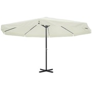 Parasol Samos 500 cm Aluminium White