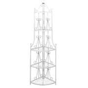 Corner Plant Rack White