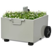 Outdoor Umbrella Stand Plant Pot Grey