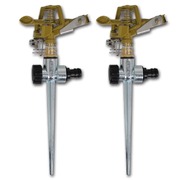 Impulse Sprinklers Garden Watering Zinc Metal Spike 2 pcs