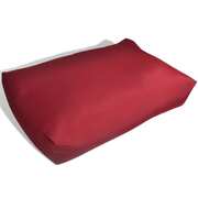 Upholstered Back Cushion Wine Red