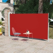 Patio Terrace Side Awning  Red