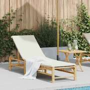 Minimalist Sun Lounger with Cushions 55x199x30 Daily Living Essential Summer 