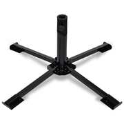 Foldable Umbrella Base Steel Black