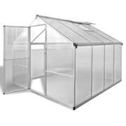 Reinforced Aluminium Greenhouse with Base Frame 6.05 m²