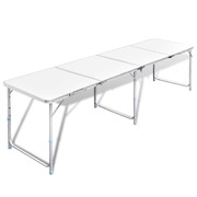 Foldable Camping Table Height Adjustable Aluminium 