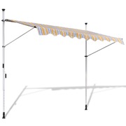 Retractable Awning 350 cm Manually-operated Yellow/Blue