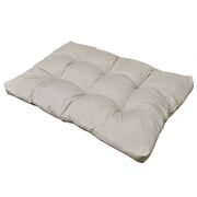 Sand White Upholstered Seat Cushion