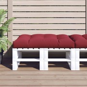 Wine Red Upholstered Seat Cushion 